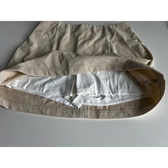 Halara Corduroy Mini‎ Skirt Women's A-Line Lined Casual Fashion Sz M NWT - Picture 4 of 11